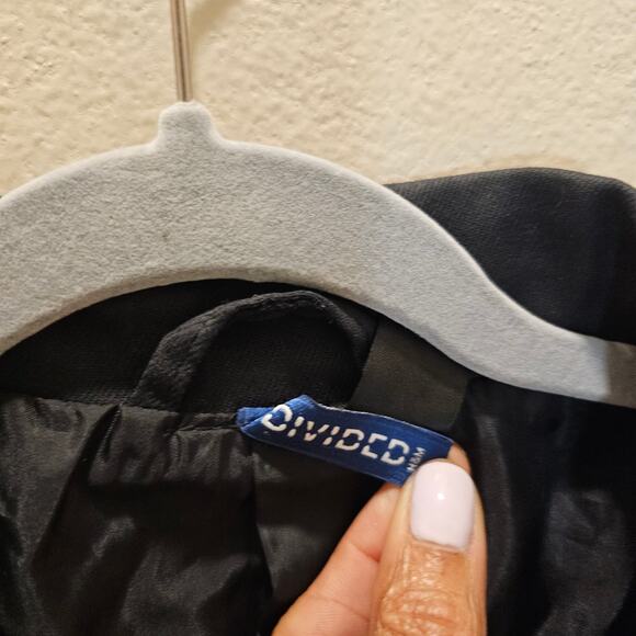 H & M Divided Cotton Twill Motorcycle Biker Jacket - Picture 3 of 7